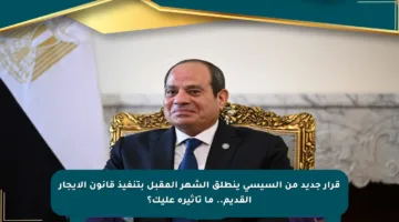 قرار جديد من السيسي ينطلق الشهر المقبل بتنفيذ قانون الإيجار القديم.. ما تأثيره عليك؟